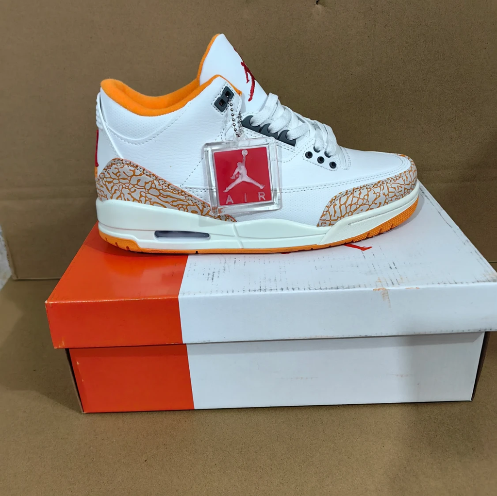 Air Jordan 3 Orange Citrus Shoes Sneakers by Air Jordan