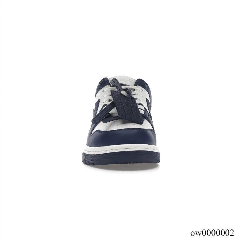 OFF-WHITE Out Of Office OOO Low Tops Dark Blue White Shoes Sneakers by Air Jordan
