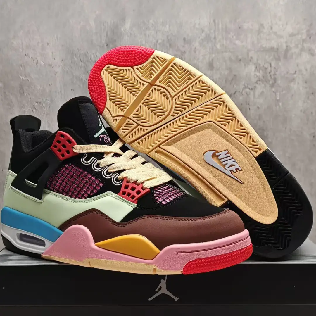 J Balvin x Air Jordan 4 Multicolor Shoes Sneakers by Air Jordan