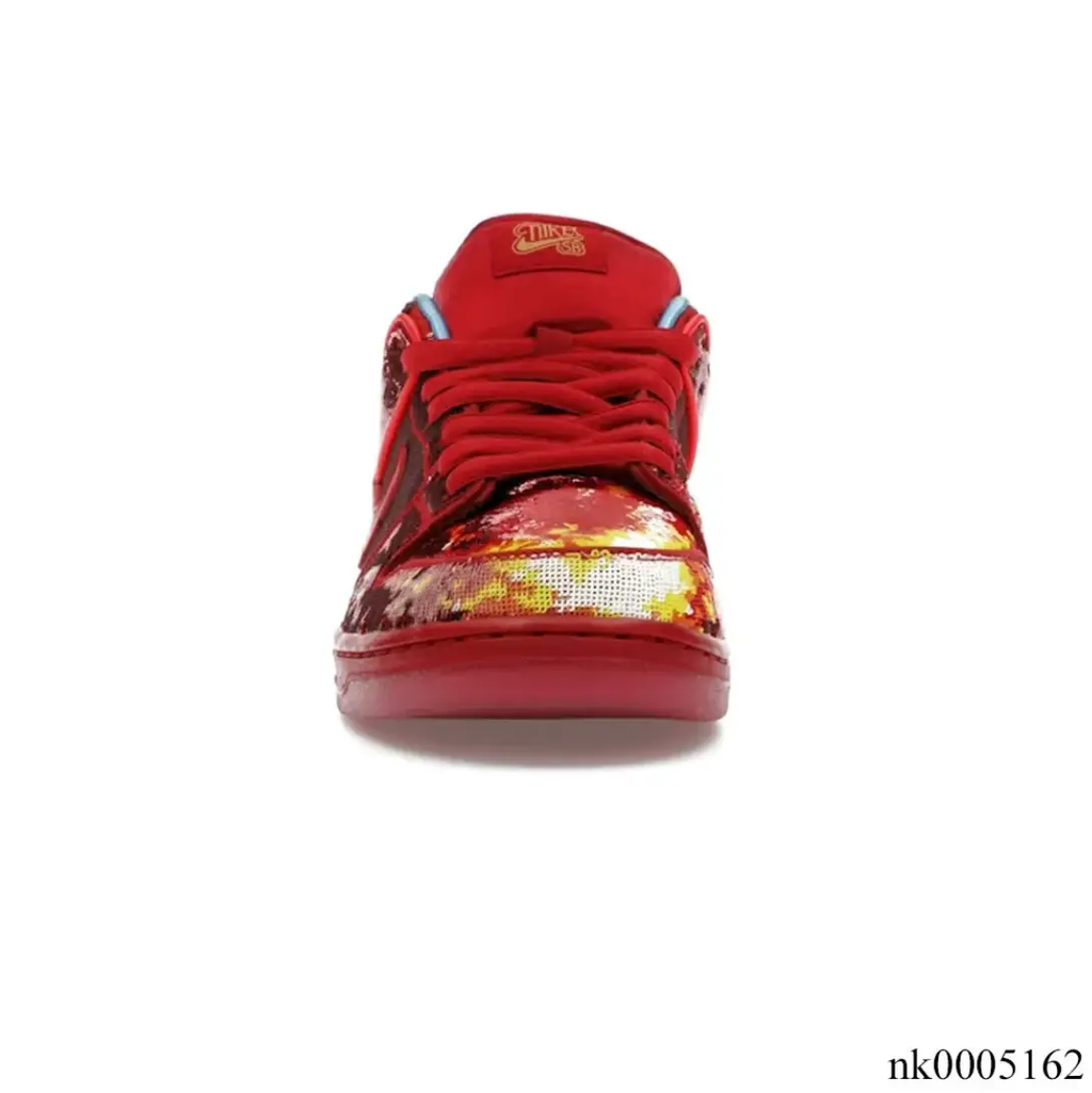 SB Dunk Low The Wizard of Oz Ruby Red Slipper (Golden Ticket) Shoes Sneakers by Air Jordan
