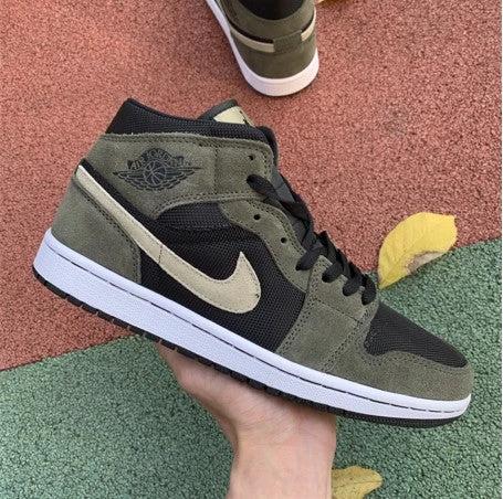 Air Jordan 1 Mid Olive Green by Air Jordan