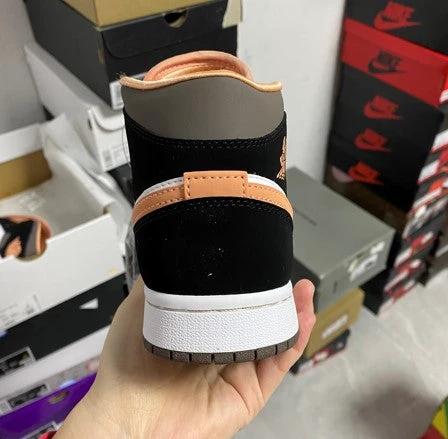 Air Jordan 1 Mid Black Pink Peach by Air Jordan