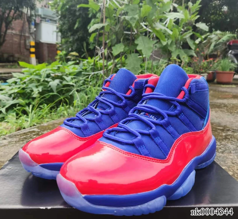 Air Jordan 11 Blue Red Shoes Sneakers by Air Jordan