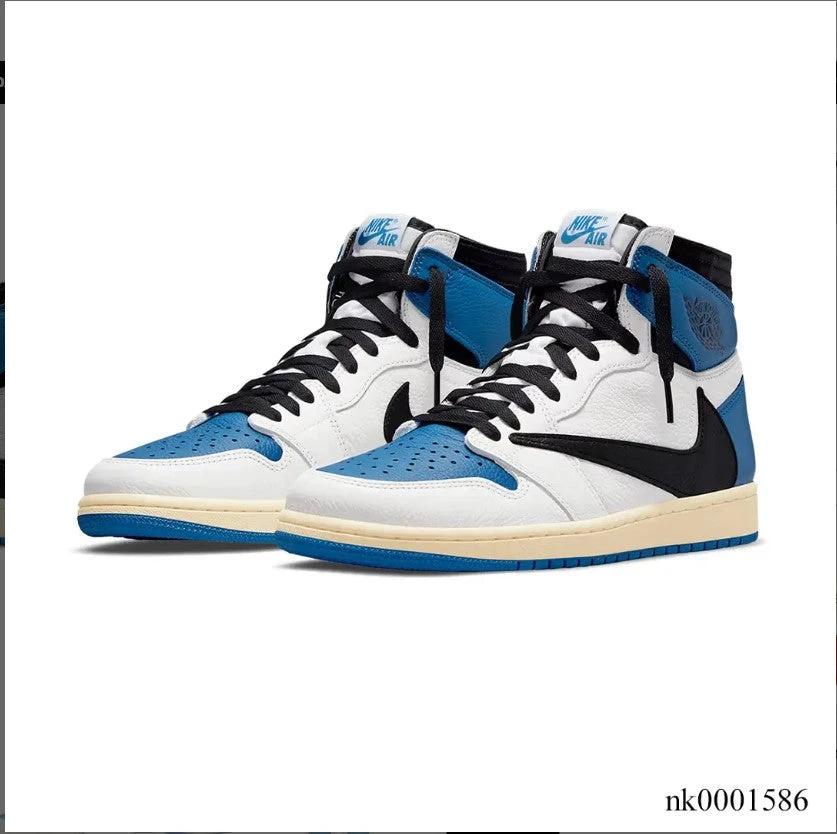 Travis Scott x Fragment x AJ 1 High “Military Blue” Shoes Sneakers by Air Jordan