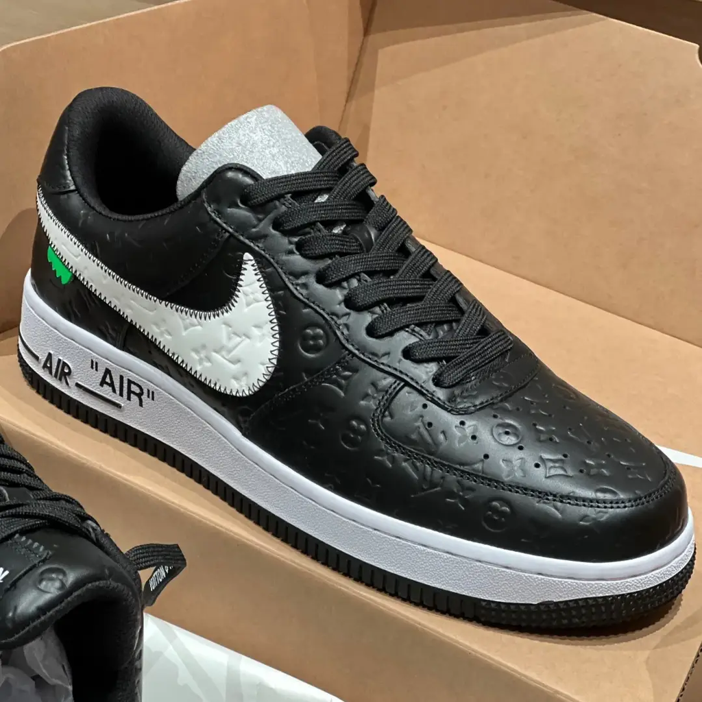 LV x Air Force 1 Friends and Family Black Shoes Sneakers by Air Jordan