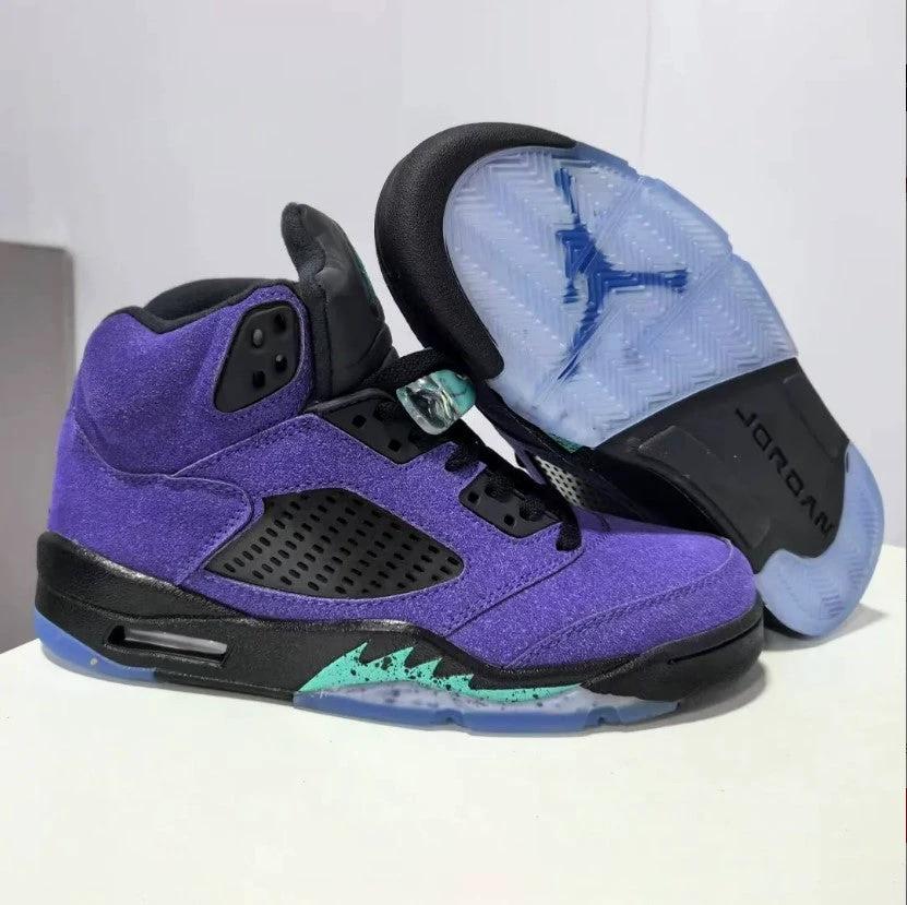 Air Jordan 5 Retro Alternate Grape Shoes Sneakers by Air Jordan