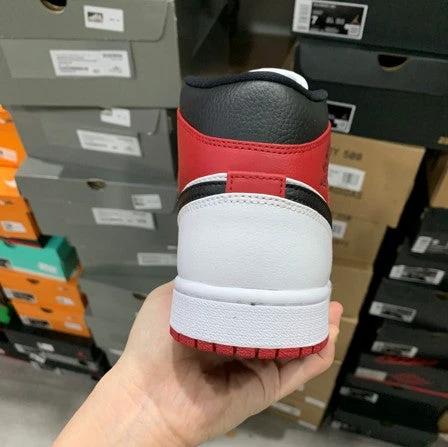 Air Jordan 1 Mid White Red Black Hook by Air Jordan