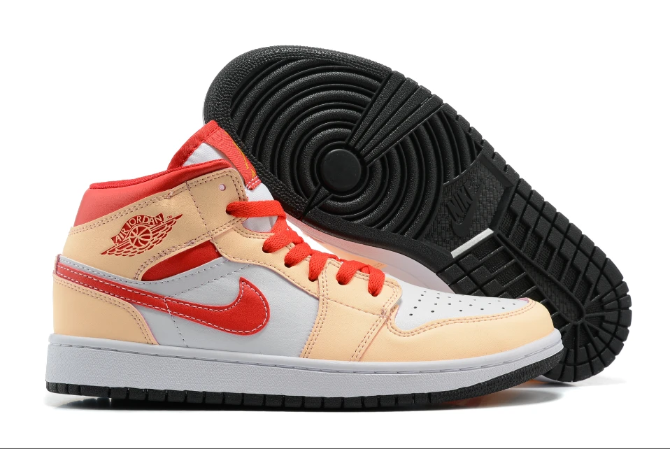 Air Jordan 1 Mid Light Cardinal Curry by Air Jordan