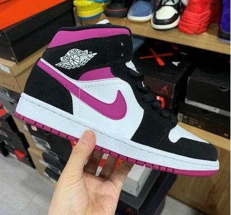 Air Jordan 1 Mid Black Purple White by Air Jordan
