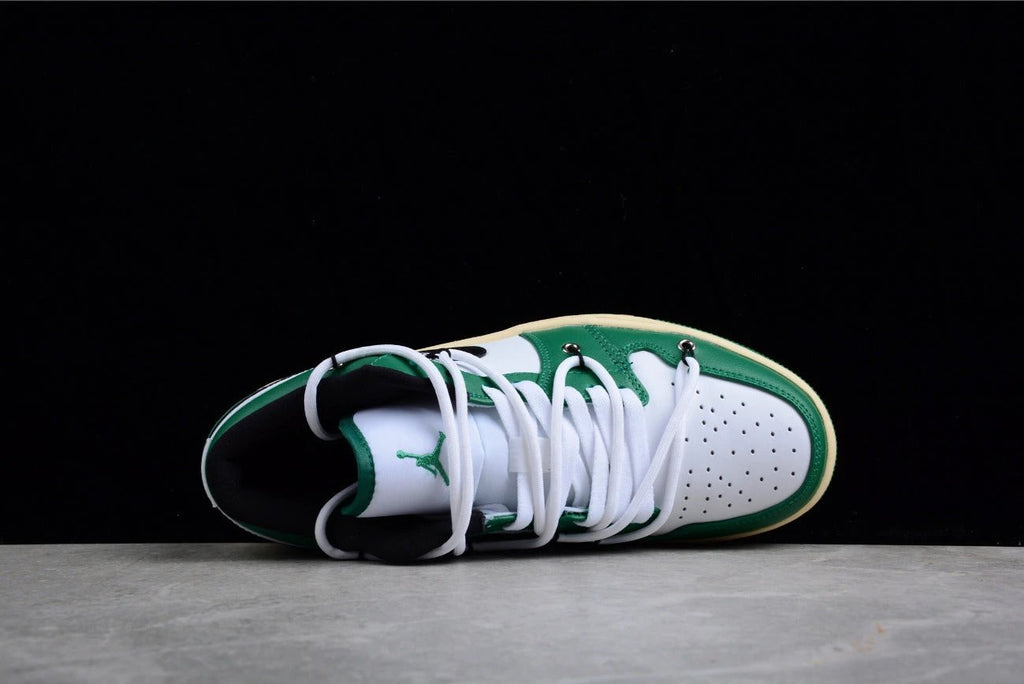 Air Jordan 1 Low Edition White and Green by Air Jordan