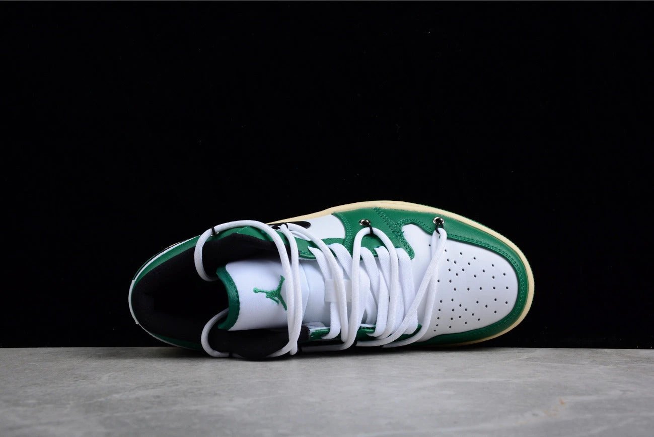 Air Jordan 1 Low Edition White and Green by Air Jordan