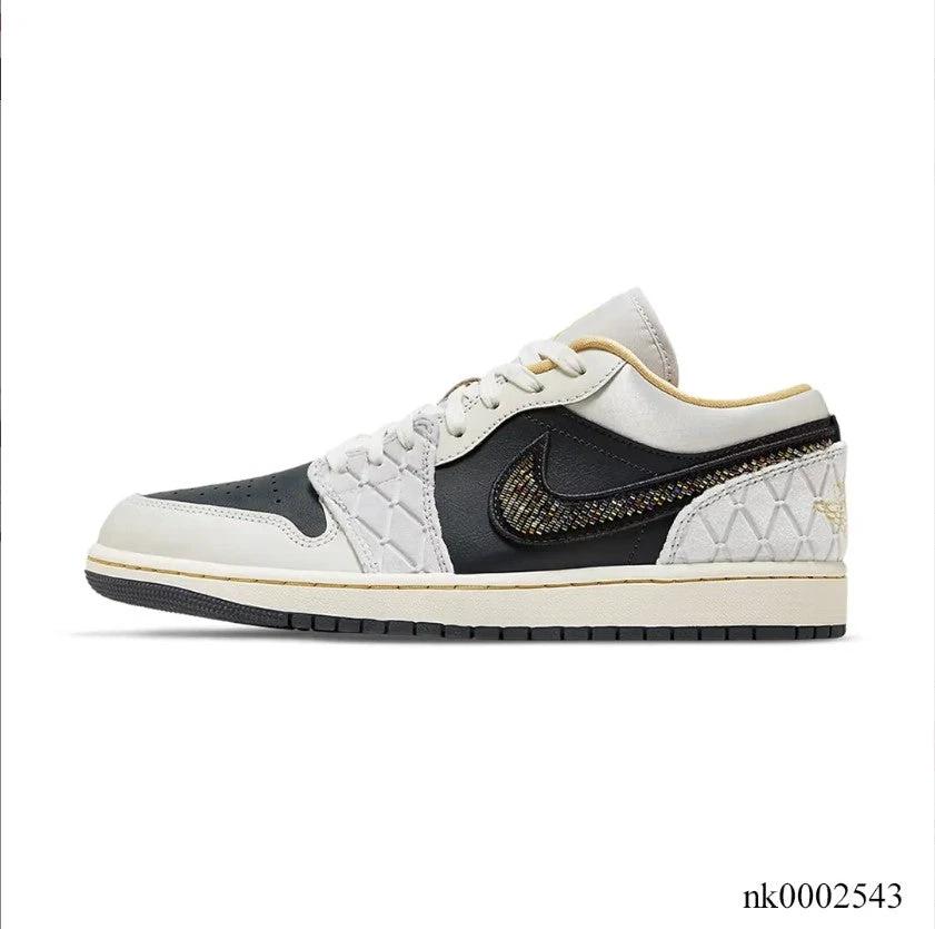 Air Jordan 1 Low Beaded Swoosh Shoes Sneakers by Air Jordan