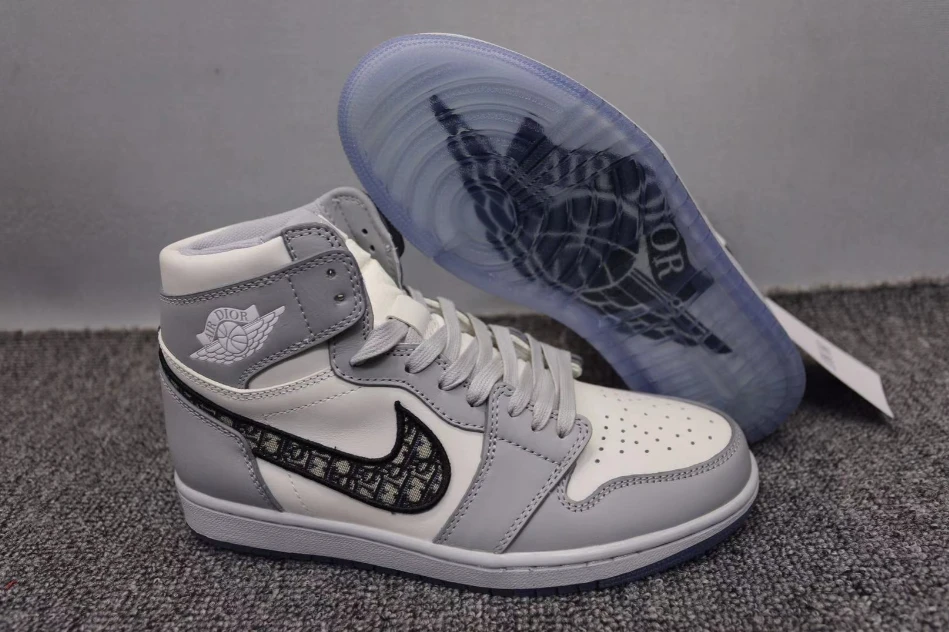 Dior X Air Jordan 1 High OG Wolf Grey by Air Jordan