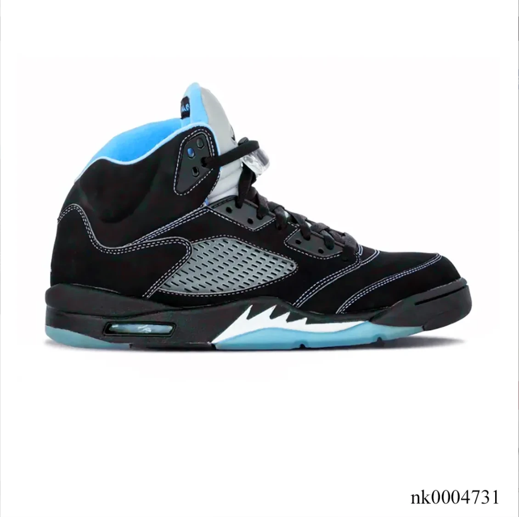 Air Jordan 5 Black University Blue Shoes Sneakers by Air Jordan