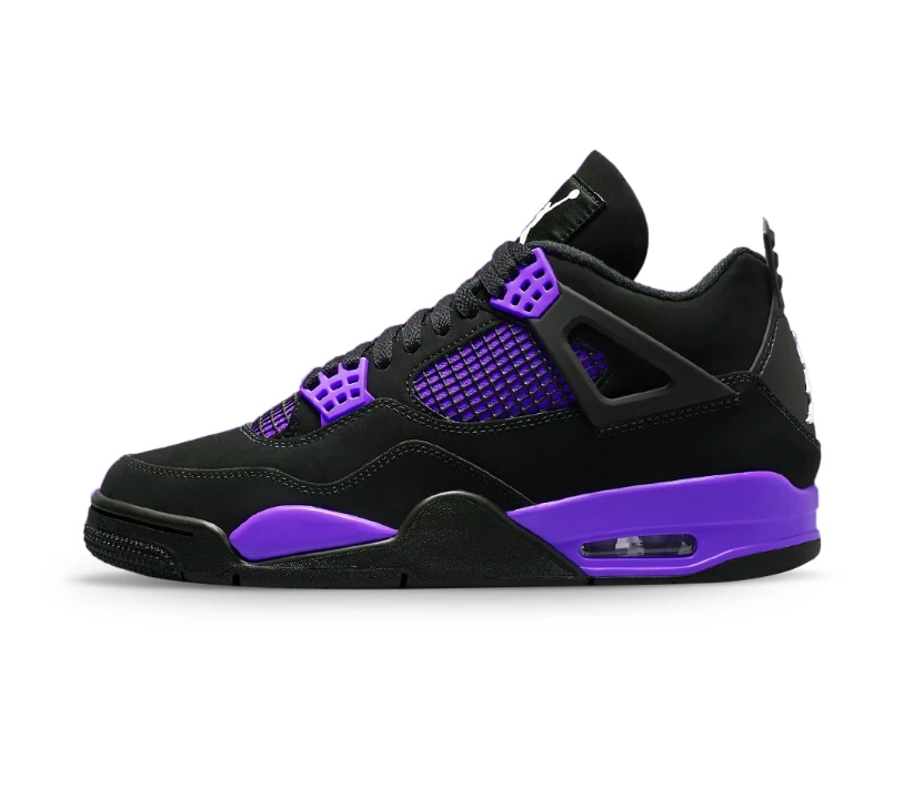 Air Jordan 4 Purple Thunder Shoes Sneakers by Air Jordan