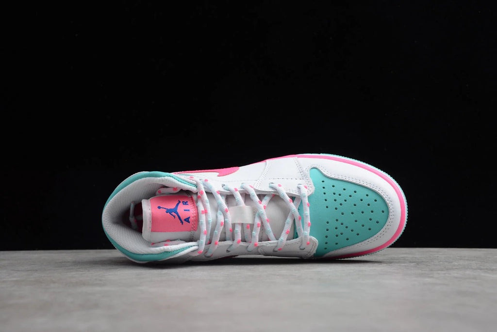 Air Jordan 1 Mid GS Aurora Green Pink by Air Jordan