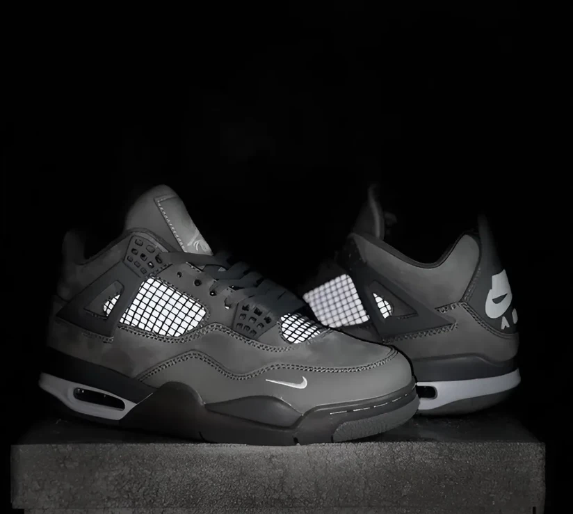 Nigel Sylvester x Air Jordan 4 Wolf Grey Shoes Sneakers by Air Jordan