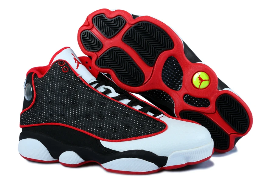 Air Jordan 13 Black White Red by Air Jordan