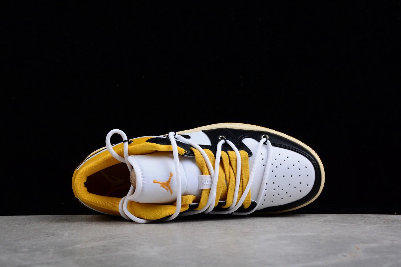 Air Jordan 1 Low Yellow White Black by Air Jordan