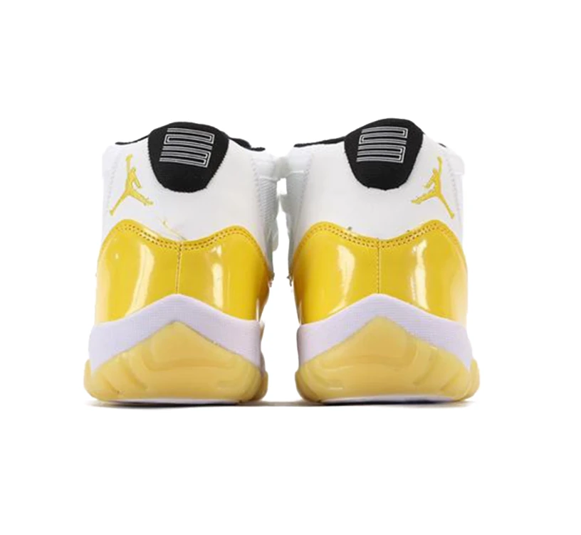 Air Jordan 11 White Yellow Shoes Sneakers by Air Jordan