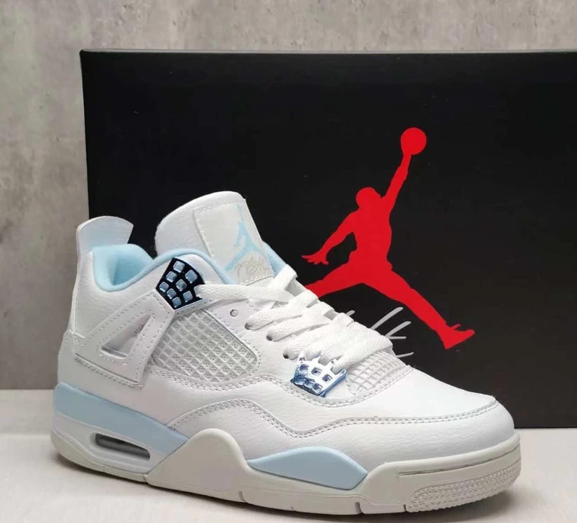 Air Jordan 4 Aluminum Shoes Sneakers by Air Jordan
