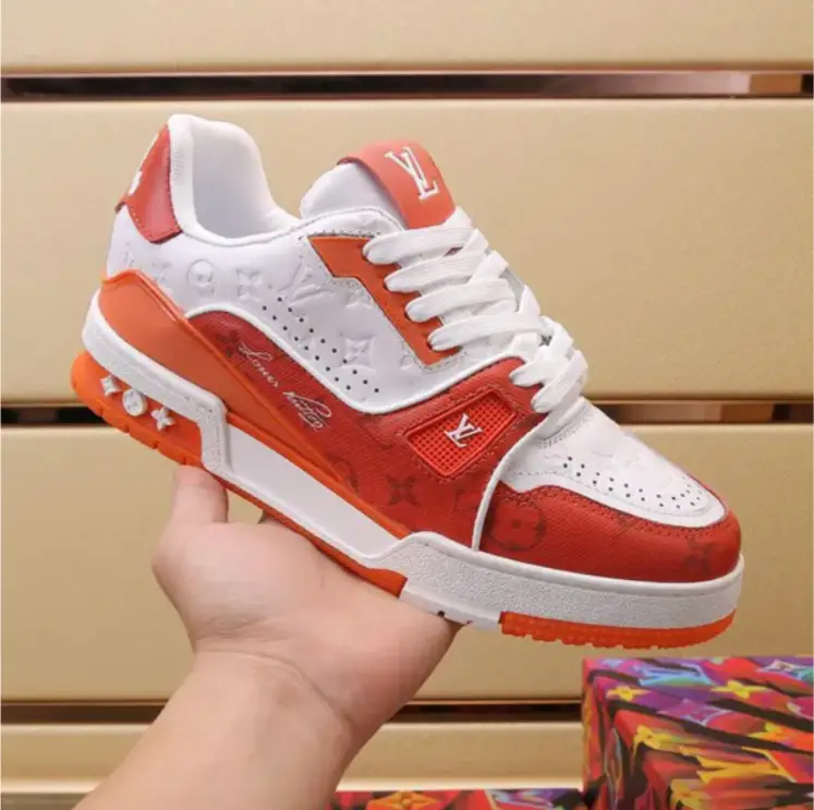 LV Trainer 54 ‘Orange Monogram’ Shoes Sneakers by Air Jordan