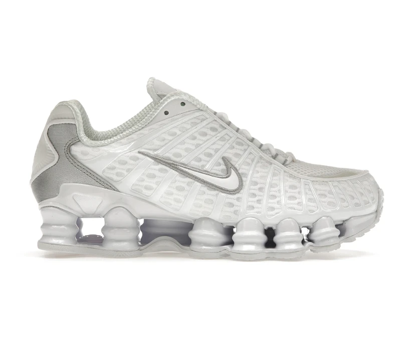 Shox TL White Metallic Silver Max Orange Shoes Sneakers by Air Jordan
