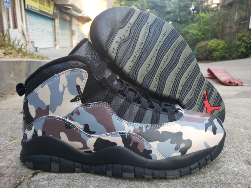 Air Jordan 10 Camo Desert Black Dusted Clay by Air Jordan