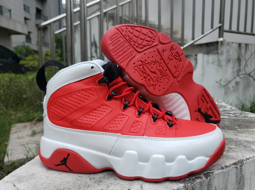 Air Jordan 9 White Red by Air Jordan