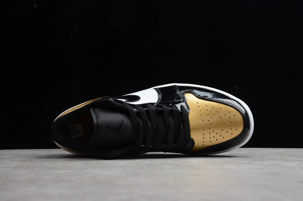 Air Jordan 1 Low Top Black Gold Toe by Air Jordan