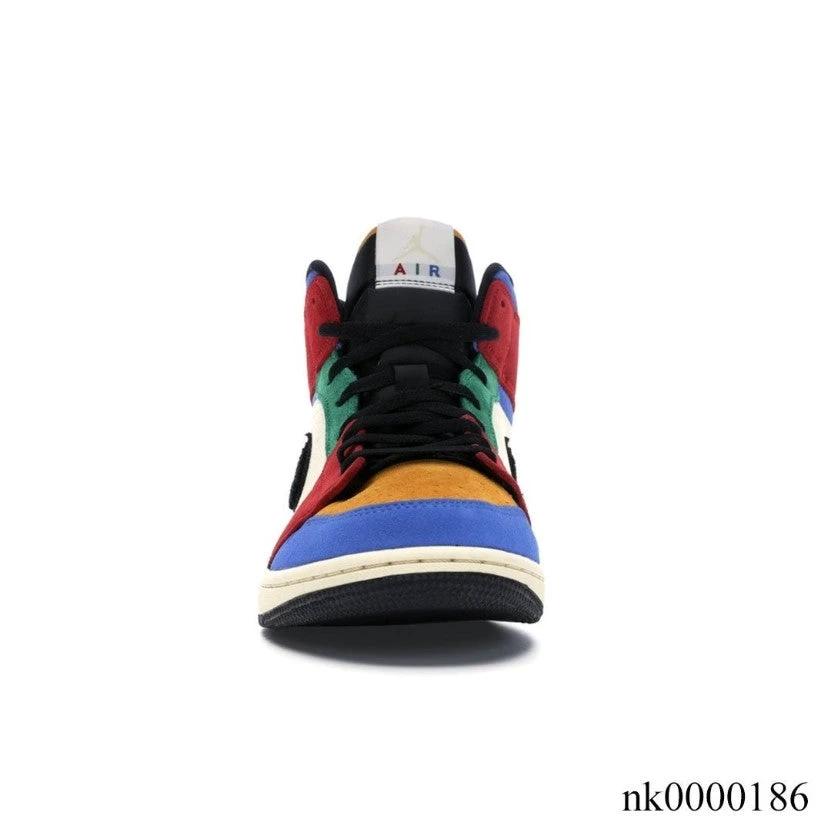 Air Jordan 1 Mid SE Fearless Blue the Great Shoes Sneakers by Air Jordan