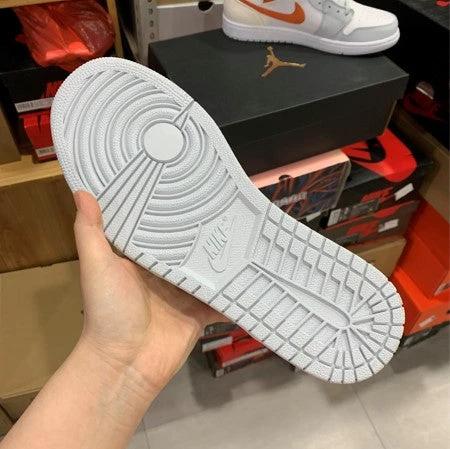 Air Jordan 1 Mid Gray Orange by Air Jordan