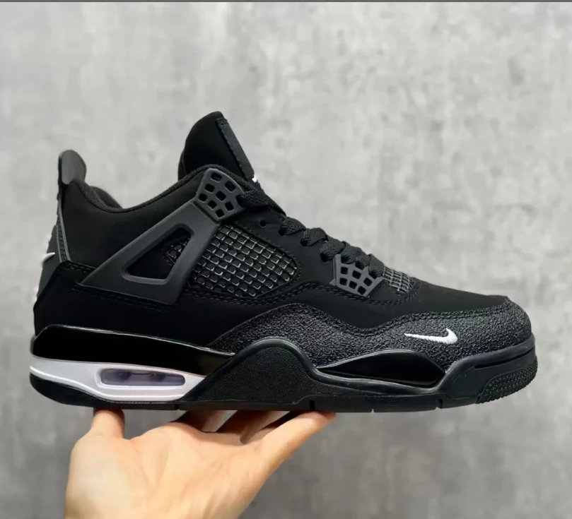 Nigel Sylvester x Air Jordan 4 Black By Black Shoes Sneakers by Air Jordan