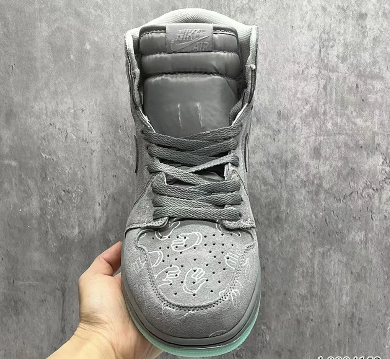 KAWS x Air Jordan 1 High Cool Grey Shoes Sneakers by Air Jordan