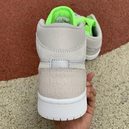 Air Jordan 1 Mid Zebra Pattern Gray Light by Air Jordan