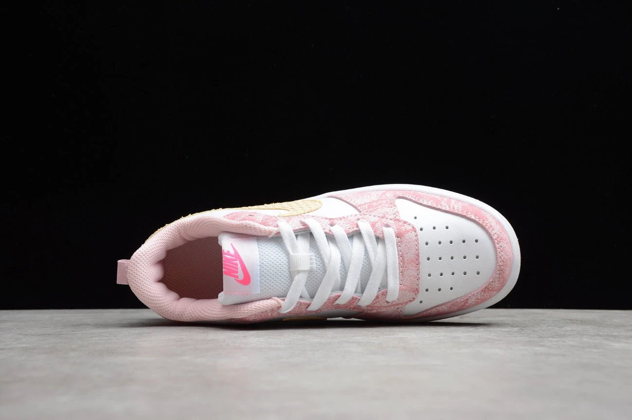 NK Court Borough Low 2 SE GS Pink White Gold by Air Jordan