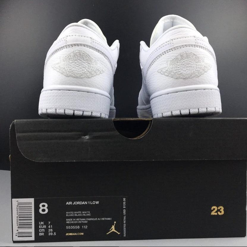 Air Jordan 1 Low Triple White (2019) Shoes Sneakers by Air Jordan