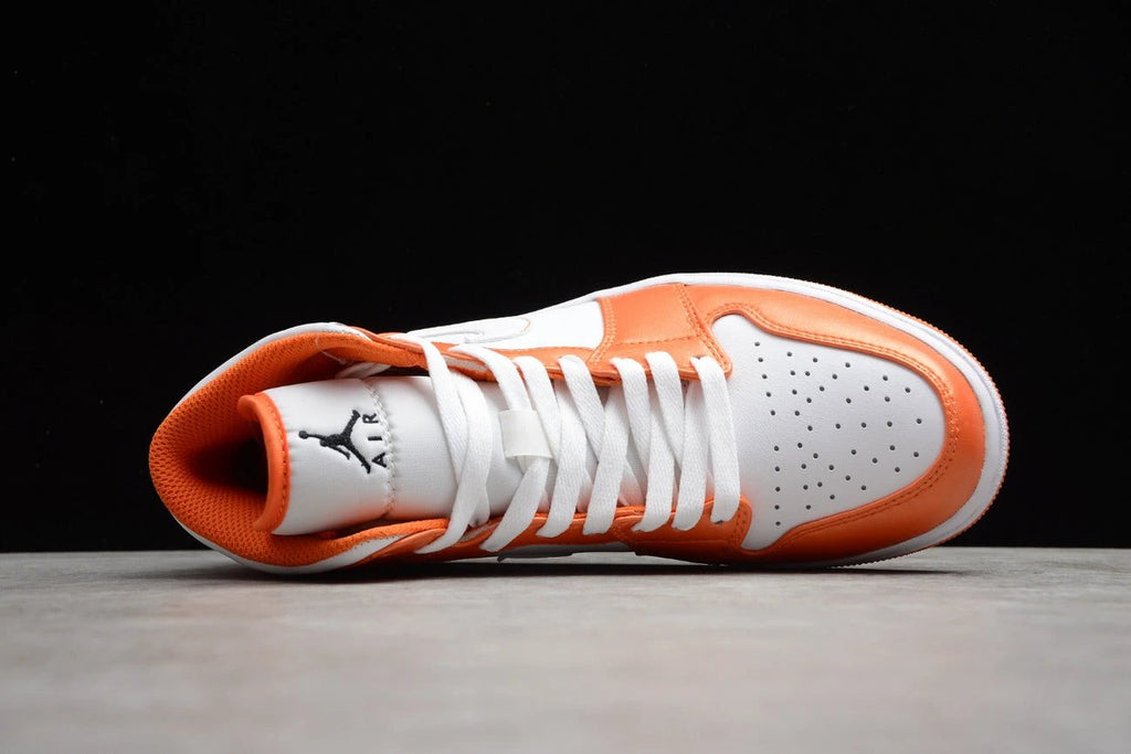 Air Jordan 1 Mid White Orange by Air Jordan