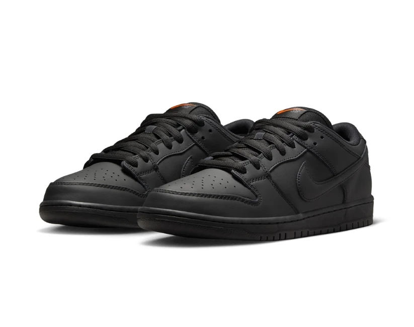 SB Dunk Low Pro ISO Triple Black Shoes Sneakers by Air Jordan