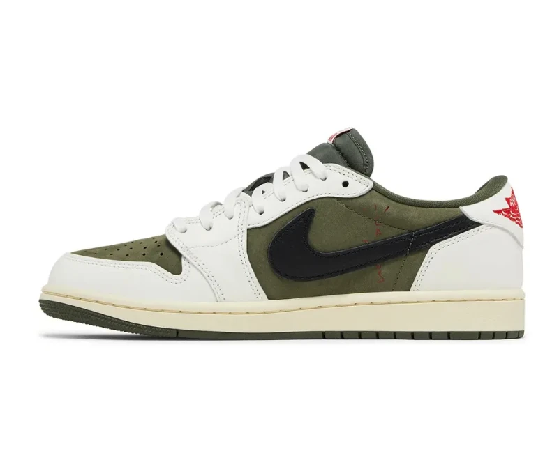 Travis Scott x AJ 1 Low Medium Olive Shoes Sneakers by Air Jordan