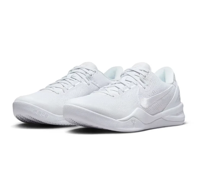 Kobe 8 Protro Triple White Shoes Sneakers by Air Jordan