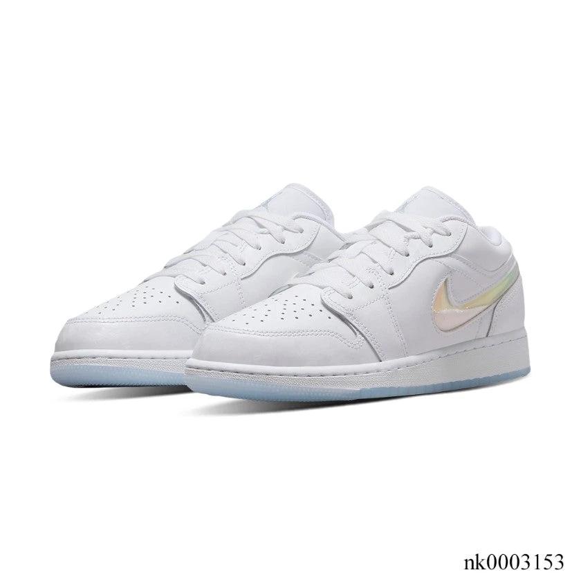 Air Jordan 1 Low Glitter Swoosh Shoes Sneakers by Air Jordan