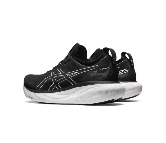 Asics Gel Nimbus 25 4E Wide Black Pure Silver 1011B618-001 by Air Jordan