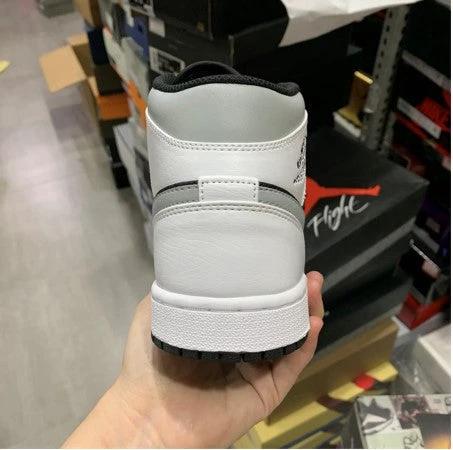 Air Jordan 1 Mid White Shadow Grey by Air Jordan