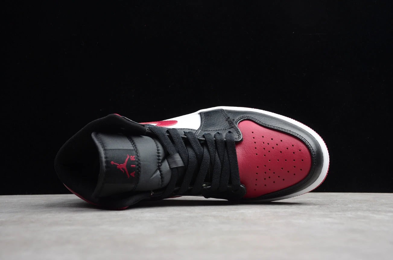 Air Jordan 1 Mid 'Bred Toe' by Air Jordan