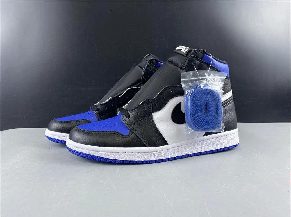 Air Jordan 1 Retro High Black Game Royal Shoes Sneakers by Air Jordan