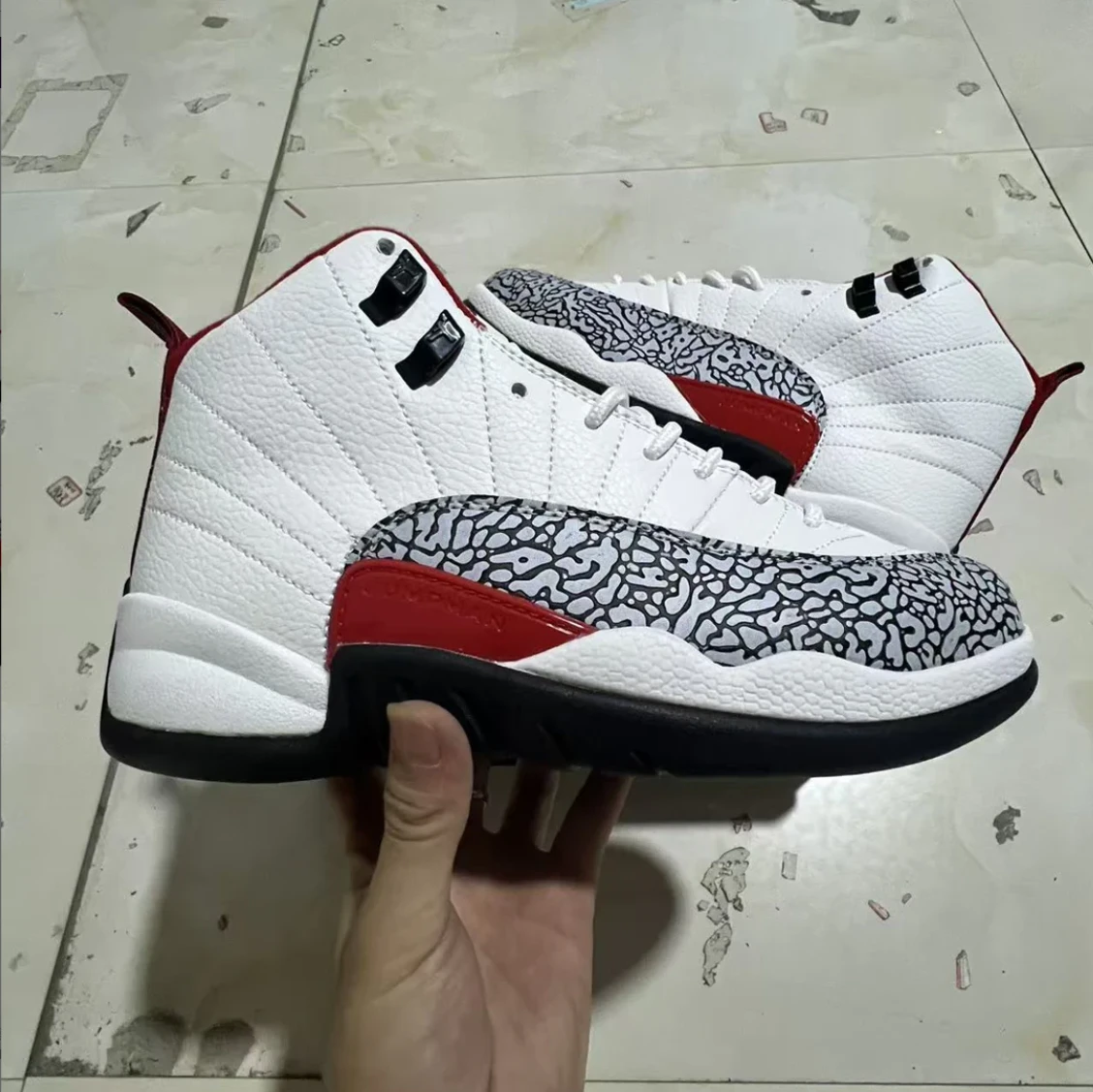 Air Jordan 12 Elephant Print Shoes Sneakers by Air Jordan