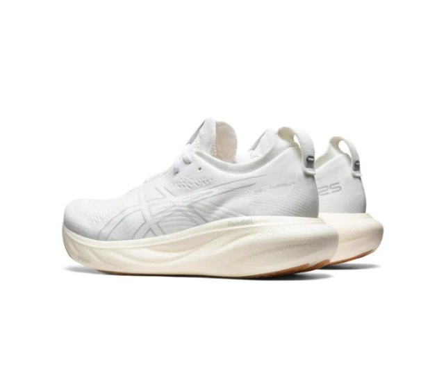 Asics Gel Nimbus 25 White Silver 1011B547-102 by Air Jordan