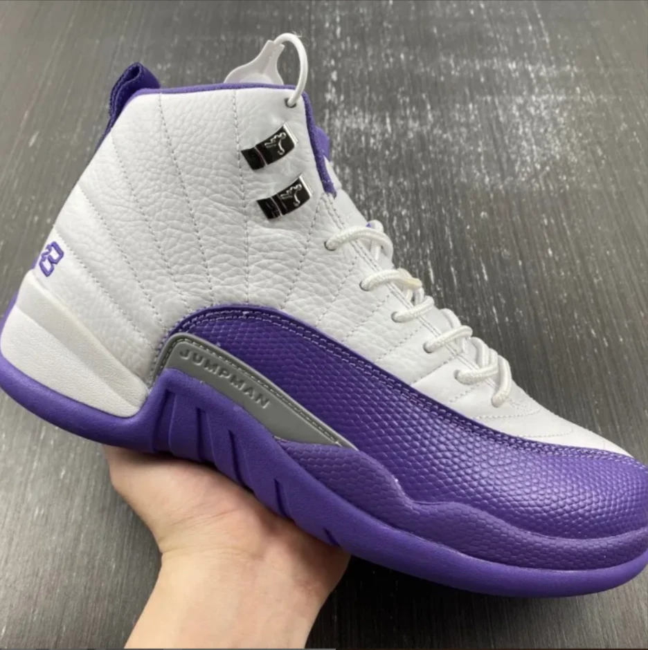 Air Jordan 12 White Field Purple Shoes Sneakers by Air Jordan