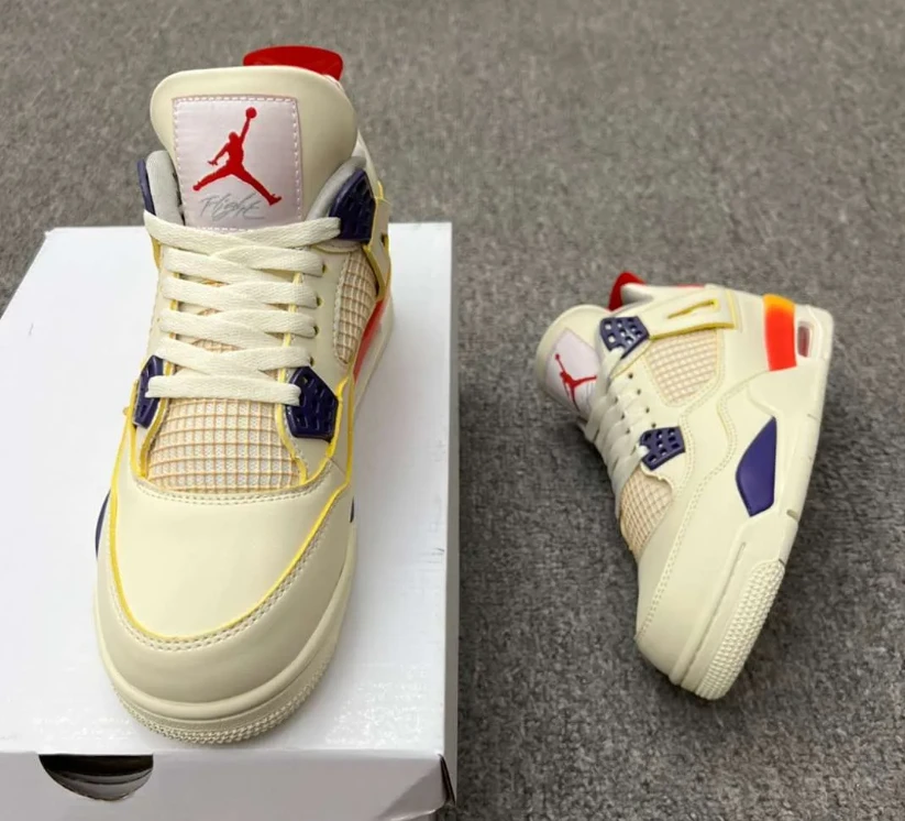 J Balvin x AJ 4 Medellín Sunset Shoes Sneakers by Air Jordan